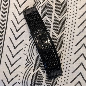 Black Leather Waist Belt